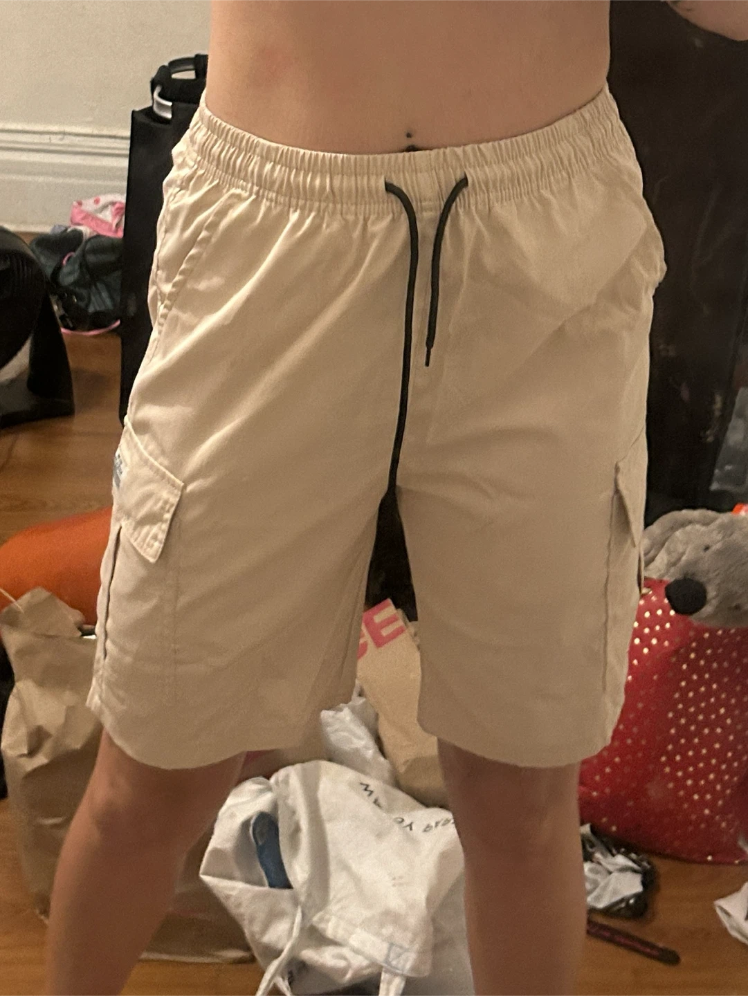 Tan Cargo Shorts