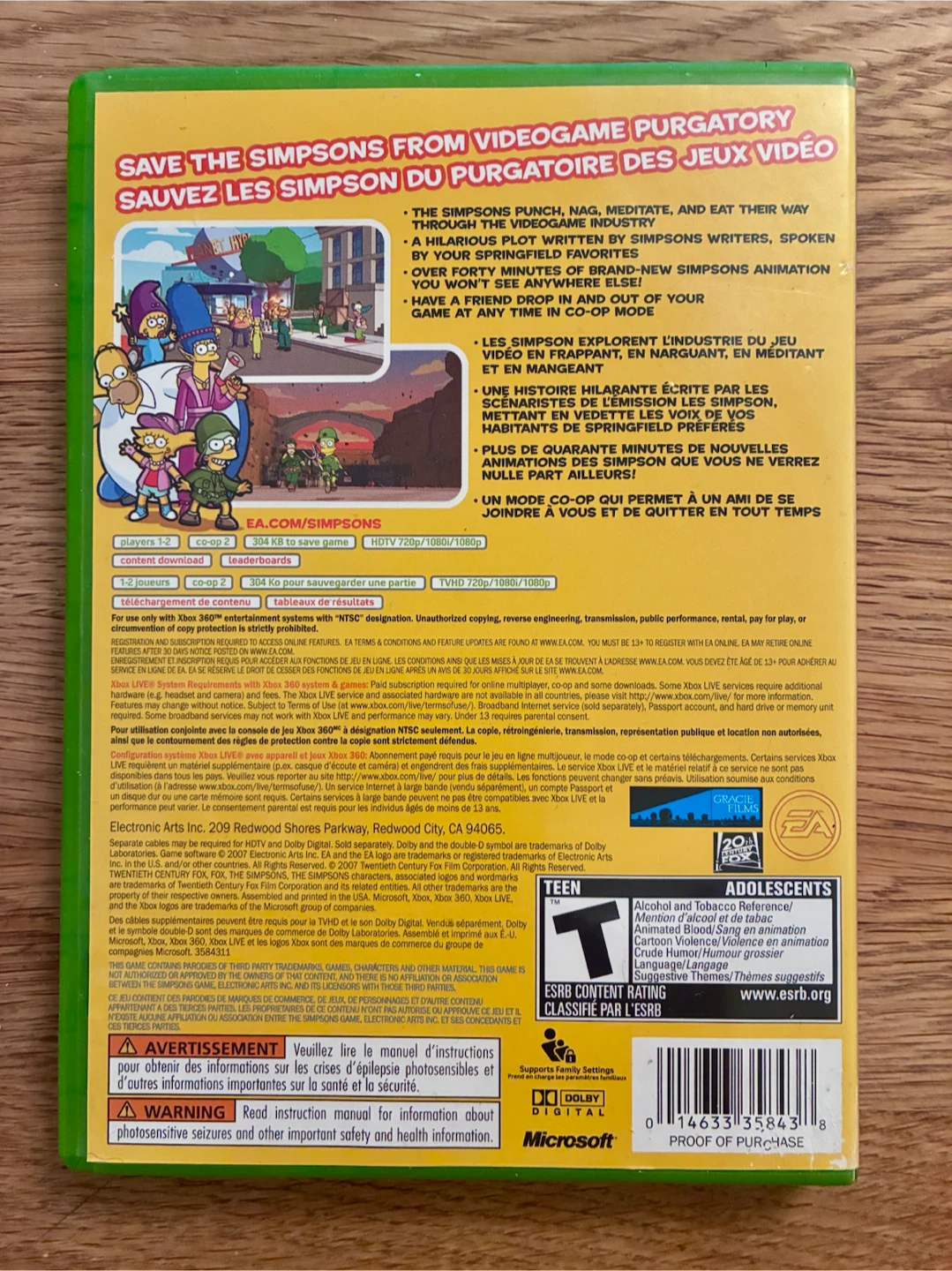 The Simpsons Game XBOX 360 - photo 4