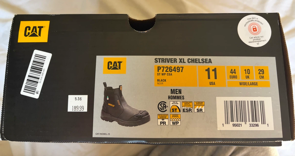 CAT Striver XL Chelsea Work Boots Size 11 - photo 5