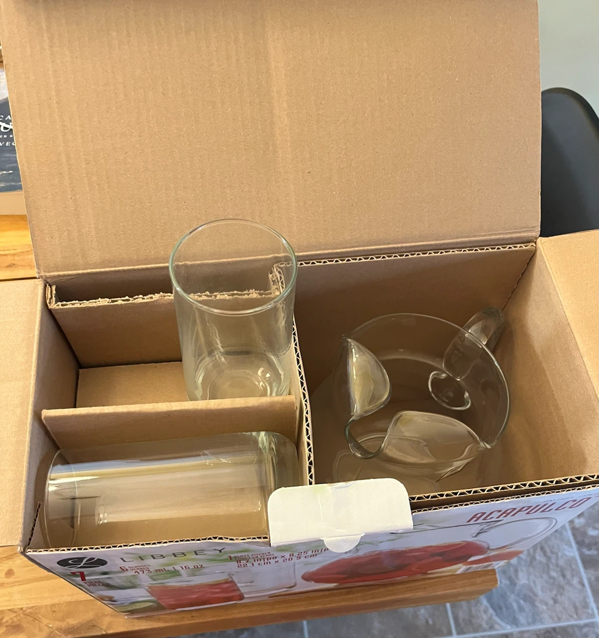 Libbey Acapulco 7-Piece Glass Pitcher and Tumbler Set - photo 2