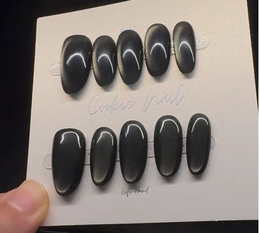 $8 for 2 mix match - 2.5cm long size s cateye press on nail - photo 2