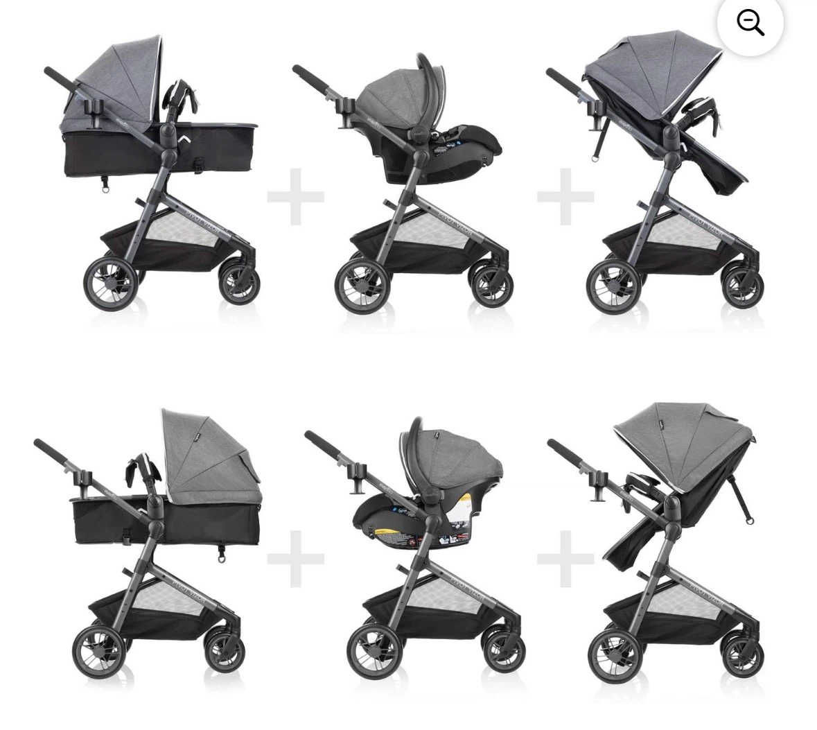 Evenflo Pivot Vizor Travel System with Litemax Car seat - photo 2