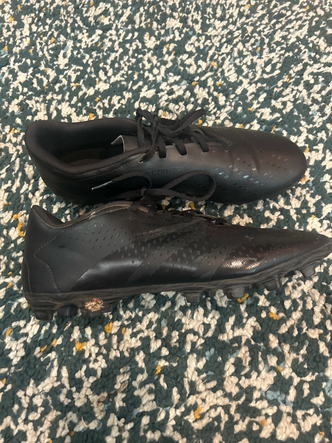 Mens Adidas Predator Black Soccer Cleats - photo 2