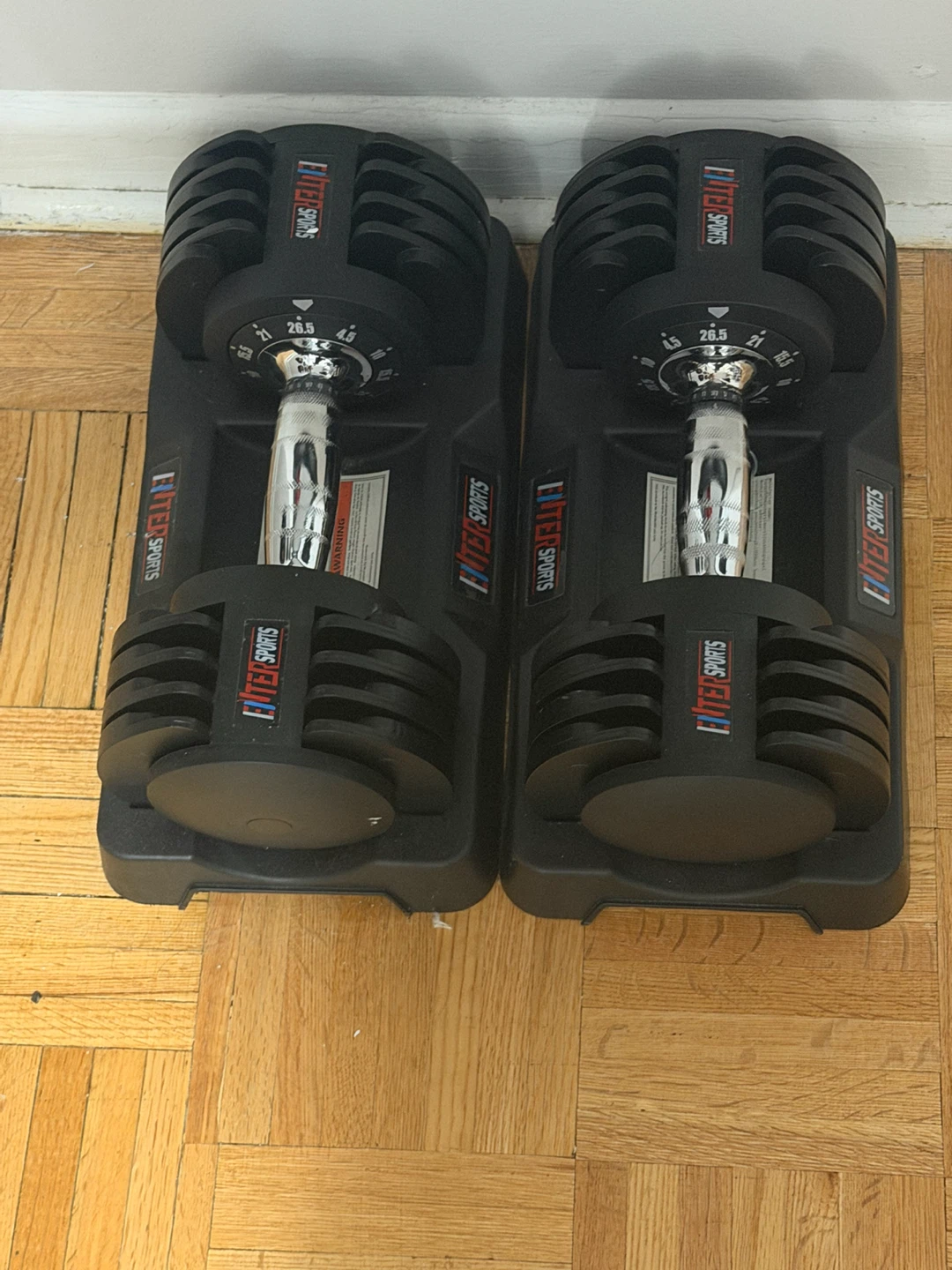 Adjustable Dumbbells (2x 26.5 lbs)