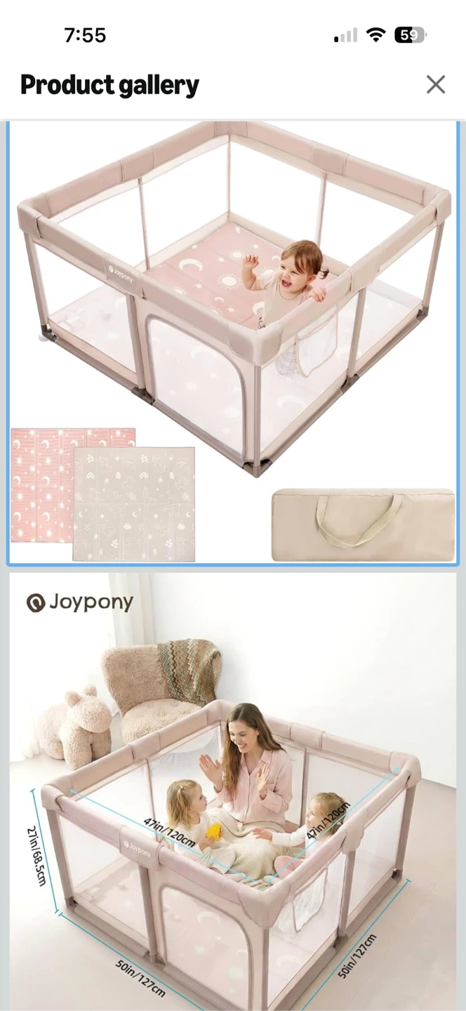 Joypony Baby Playpen with Mat