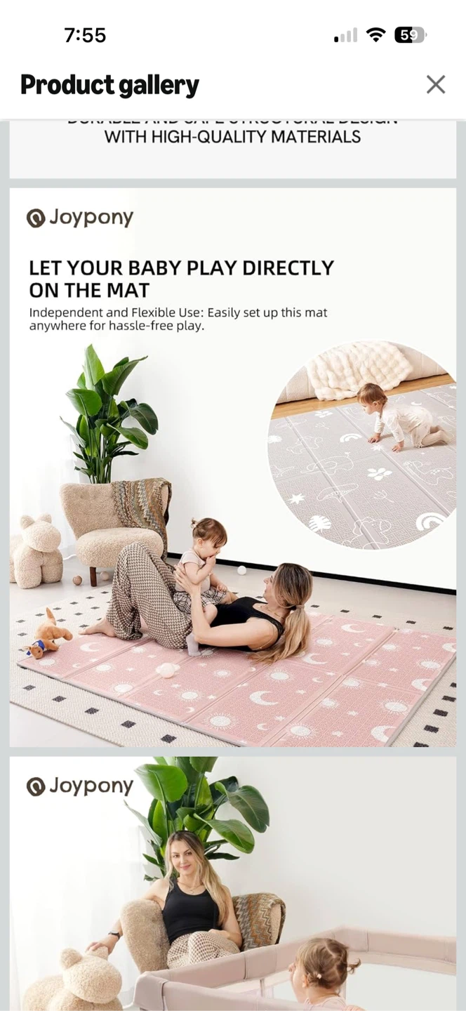 Joypony Baby Playpen with Mat - photo 4