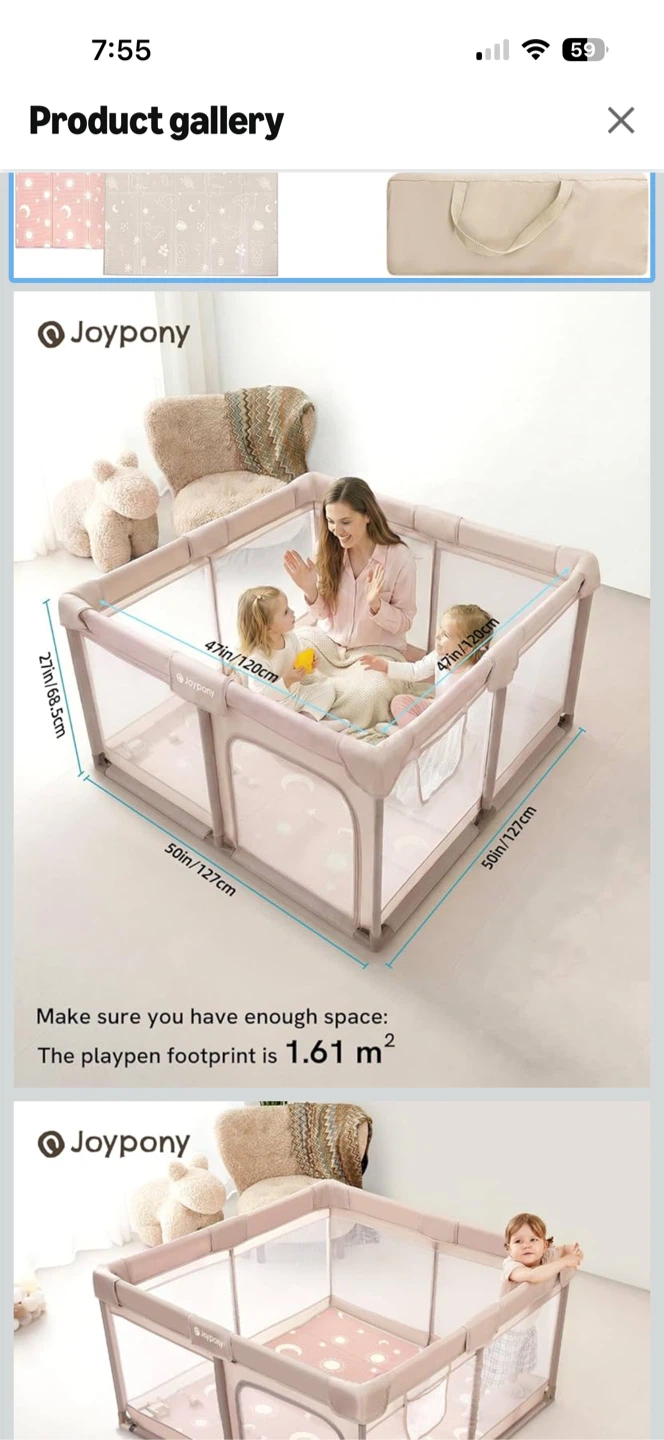 Joypony Baby Playpen with Mat - photo 2