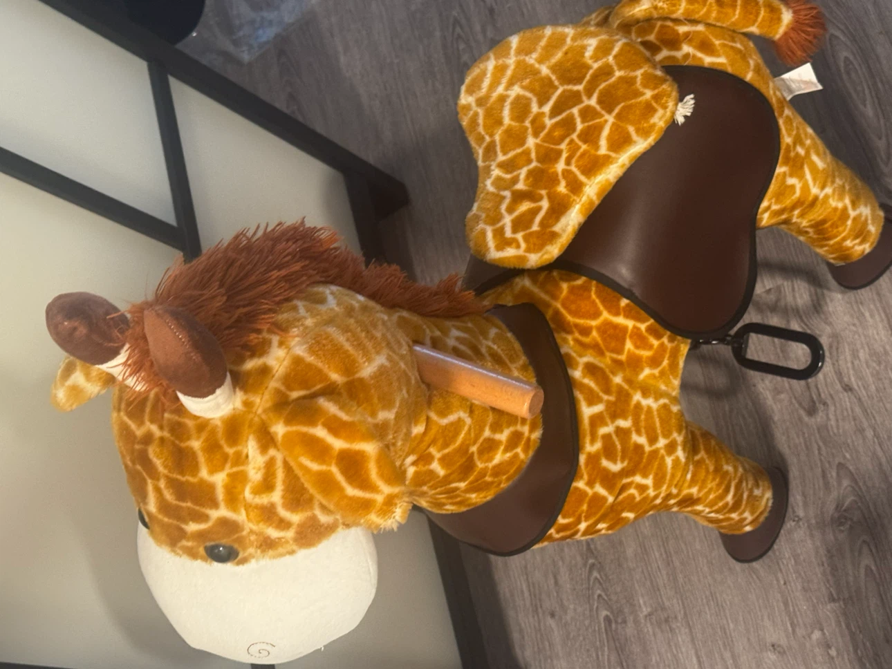 Plush Giraffe Ride-On Toy