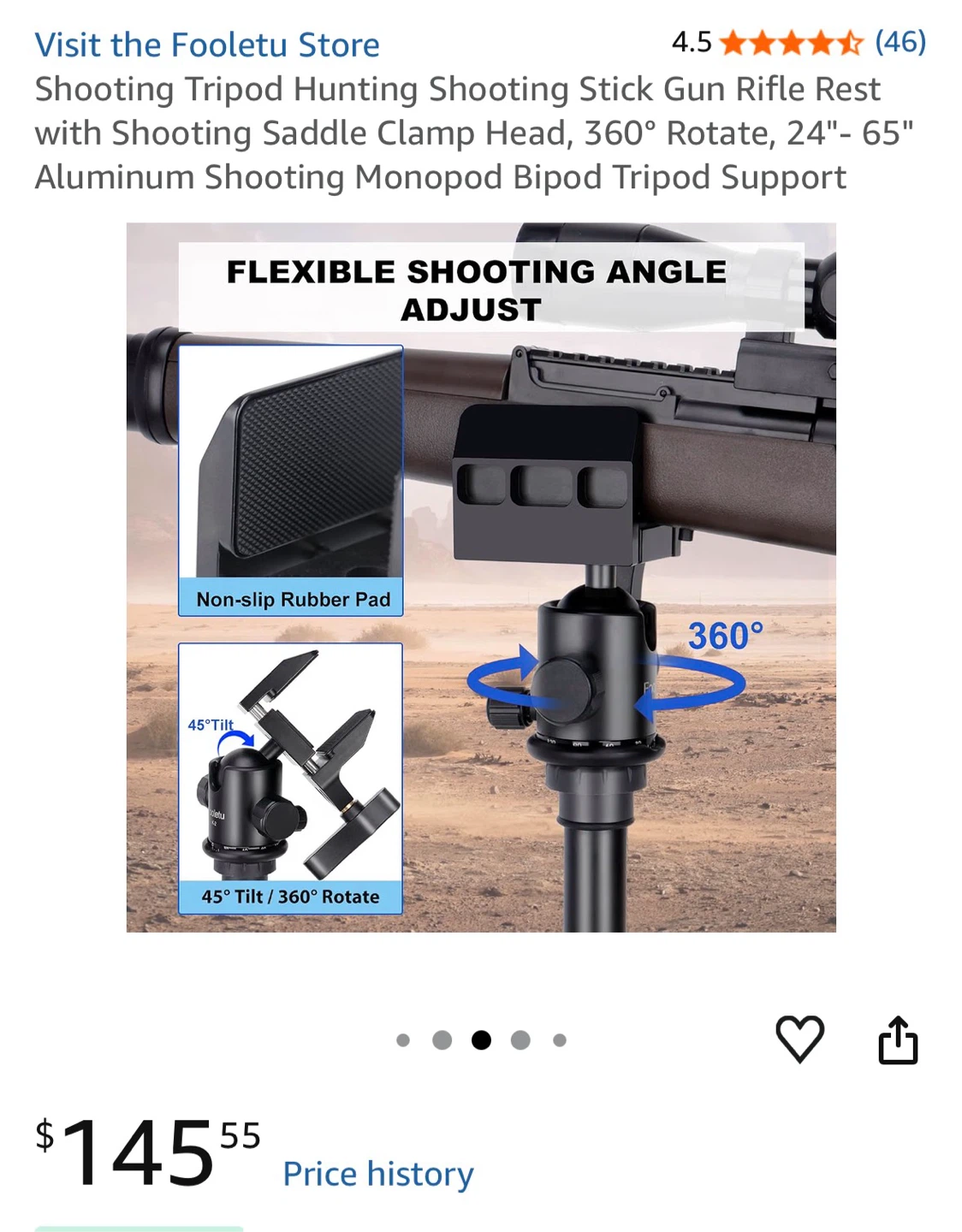Fooletu Shooting Stick Tripod - photo 2