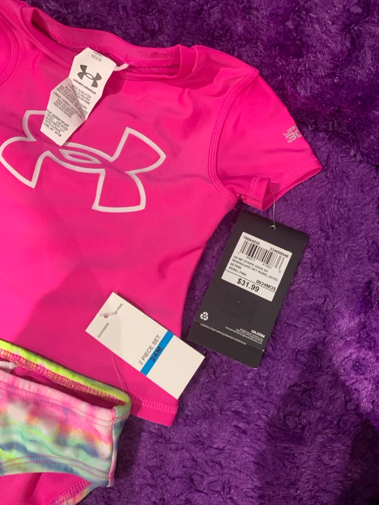 Under Armour Toddler Girls 2-Piece Swimsuit Set - photo 2