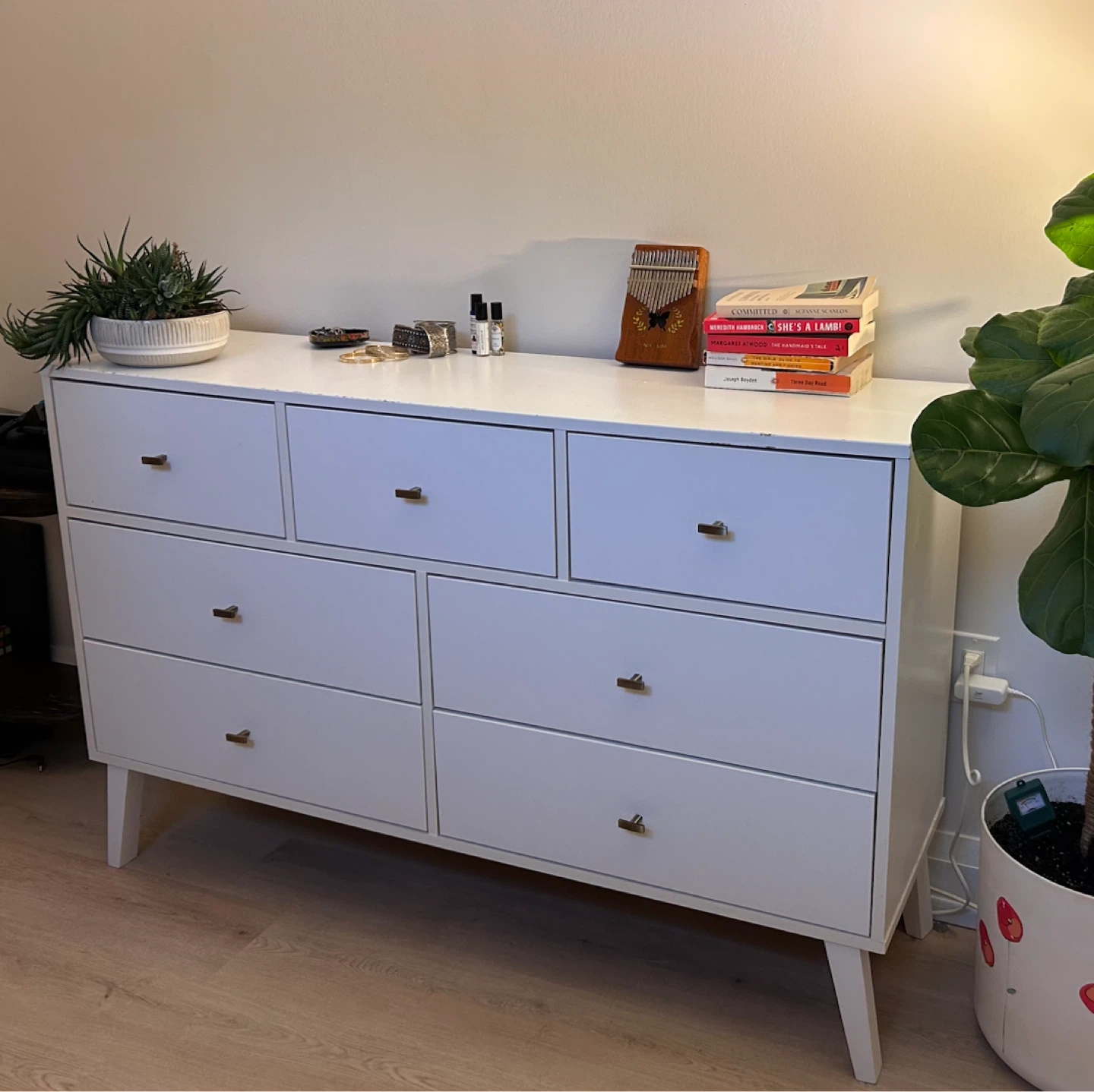 White dresser