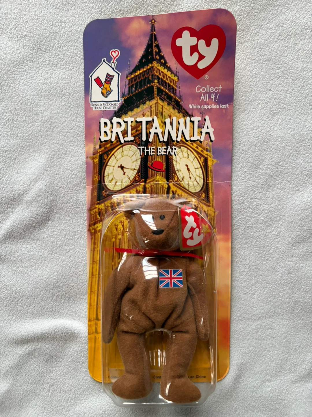 Ty McDonalds Teenie Beanie 1999 Britannia The Bear
