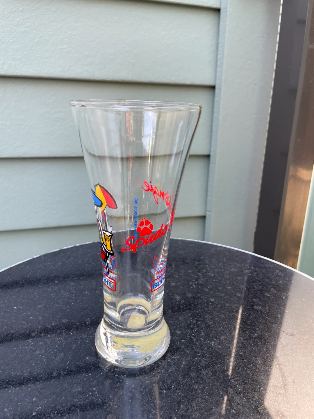 1987 Bud Light "Spuds MacKenzie" Beer Glass - photo 3