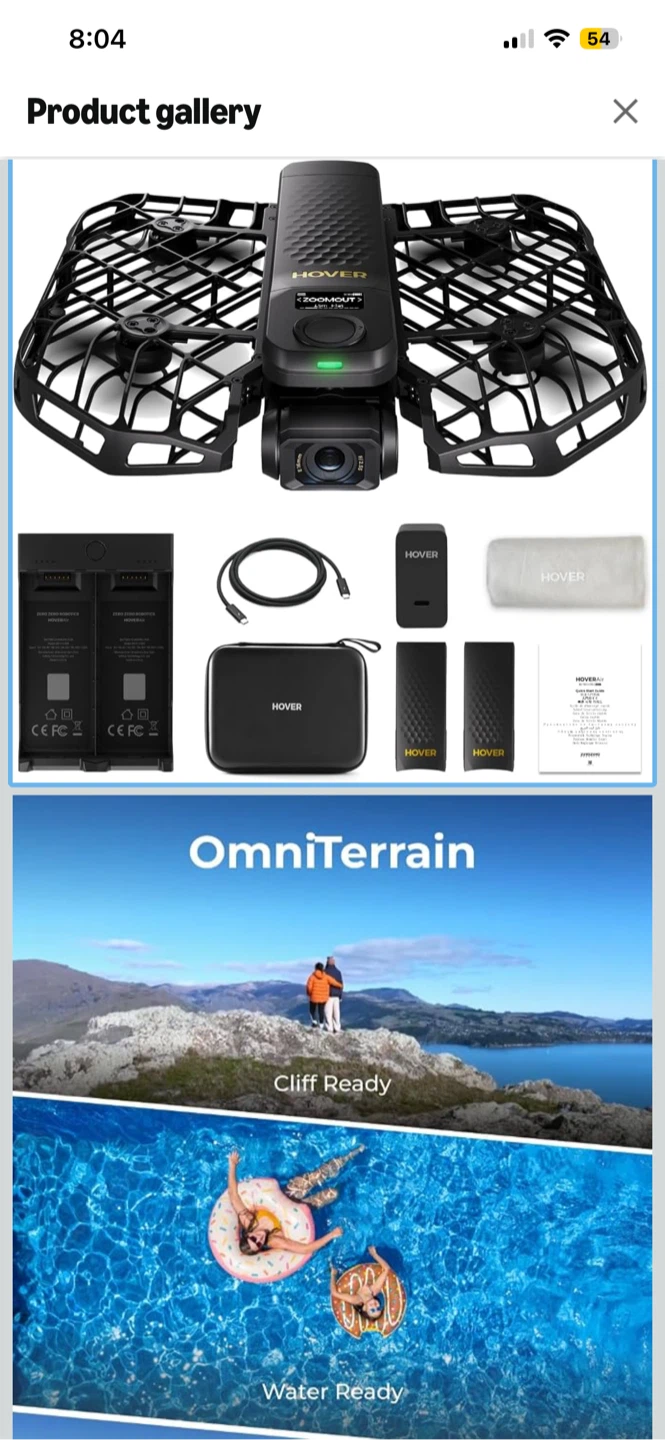 HOVERAir X1 Pro Max Flying Action Camera Drone Combo - photo 3