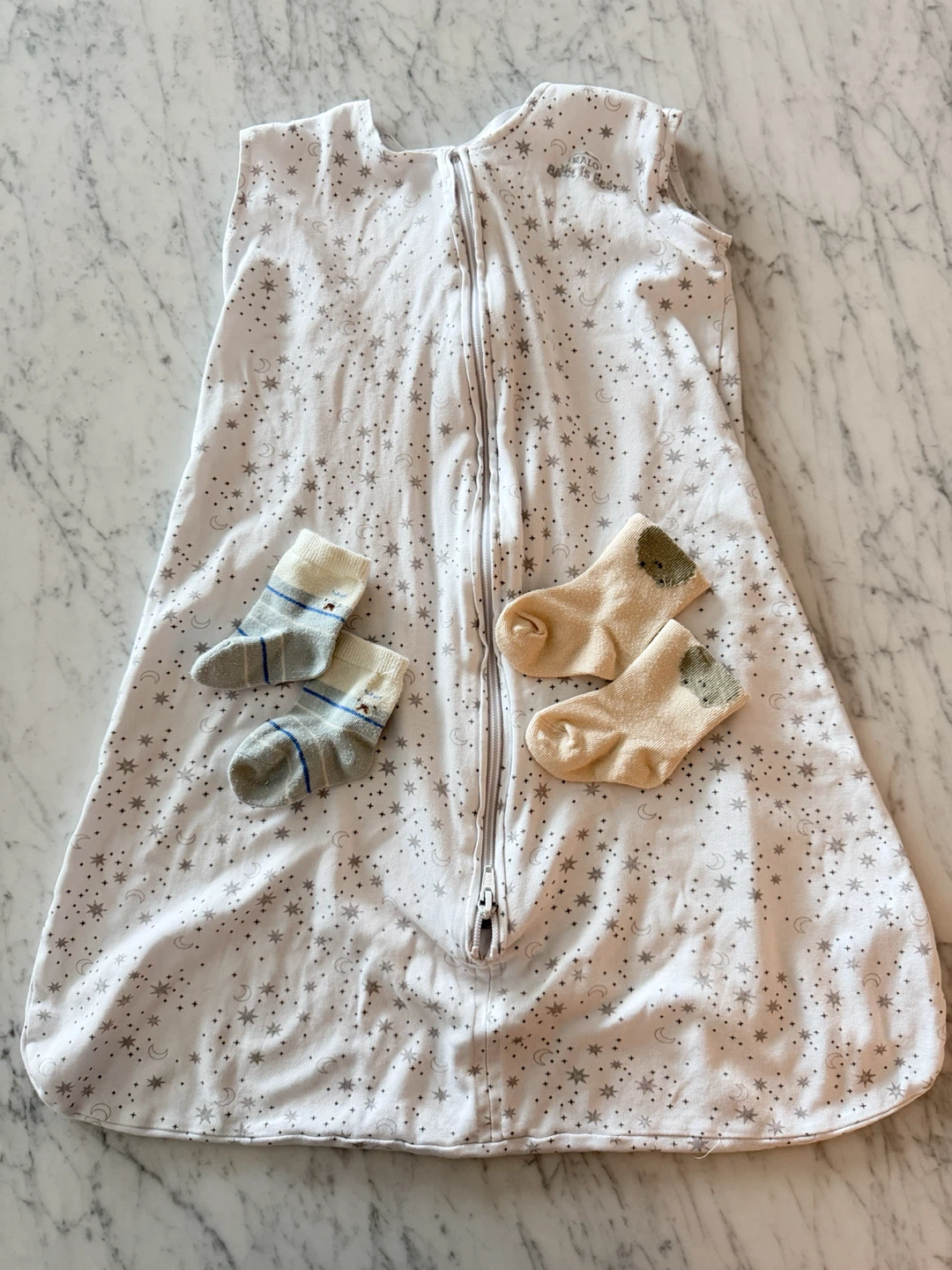 Halo SleepSack Medium White Star Print