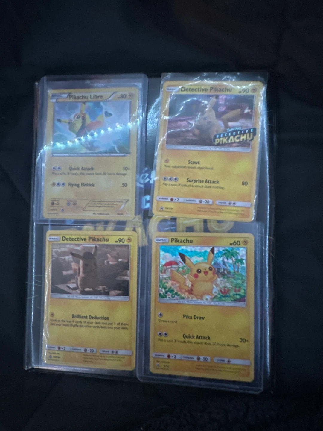 Pokemon Trading Cards - Detective Pikachu & Pikachu Libre