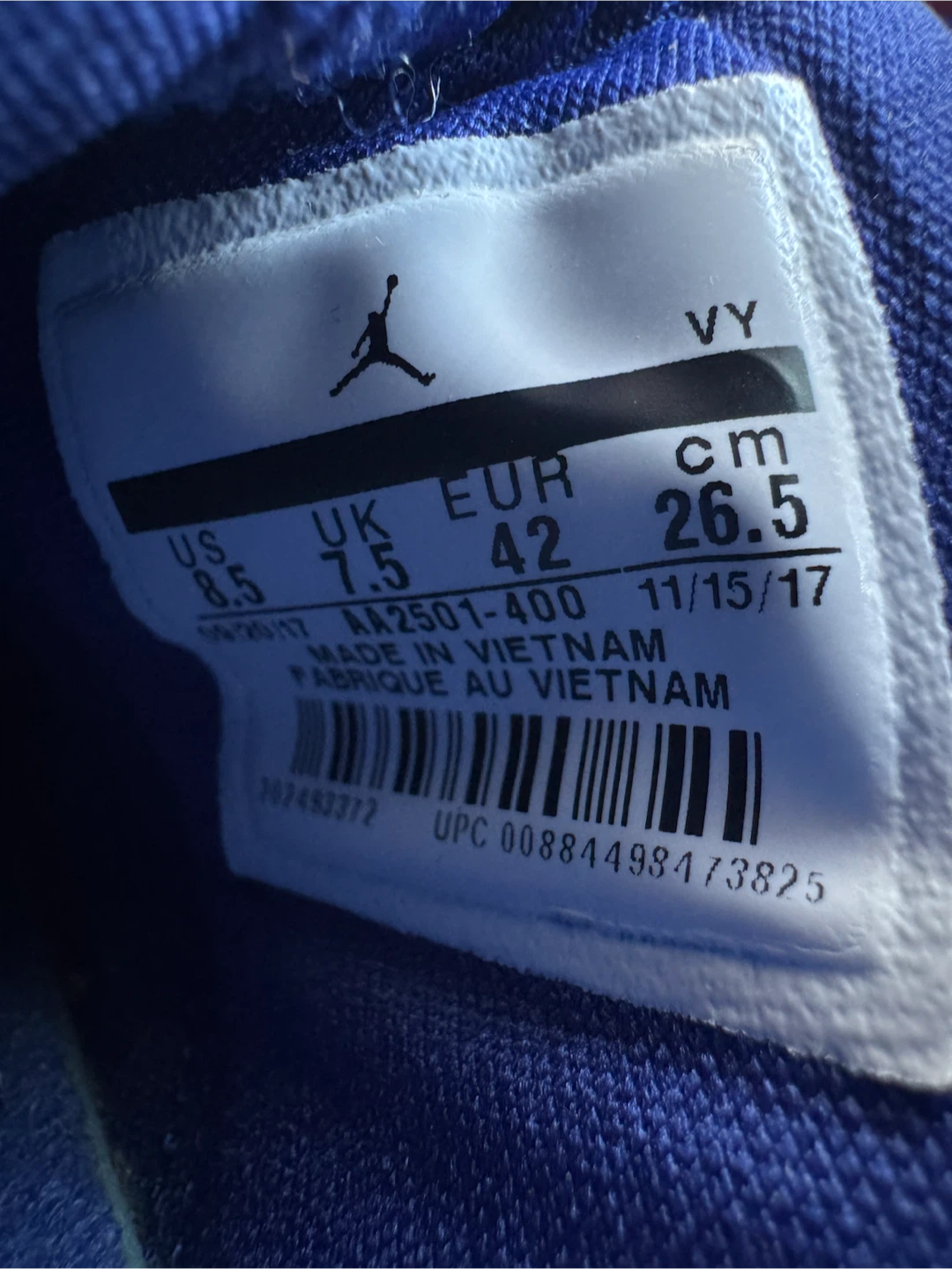 Jordan Blue Shoes Size 8.5 - photo 5