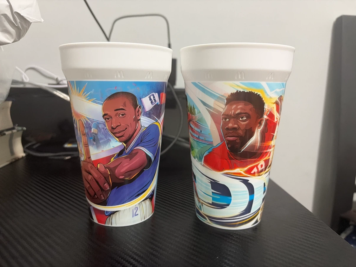 McDonald's Soccer Cups featuring Thierry Henry & Another Player