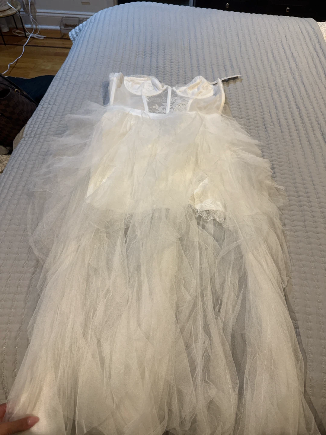 For Love & Lemons Bustier Gown in White - photo 3