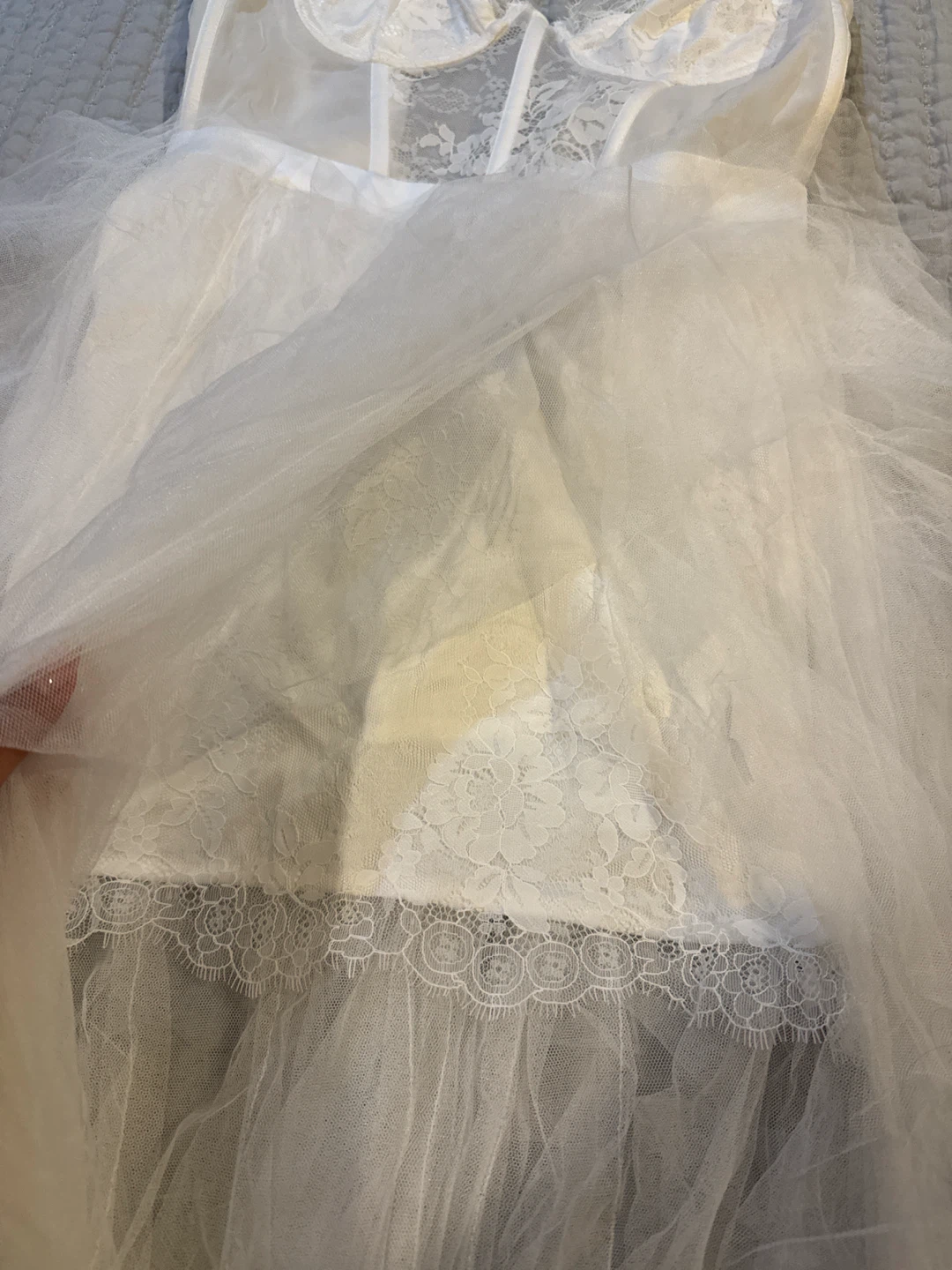 For Love & Lemons Bustier Gown in White - photo 4