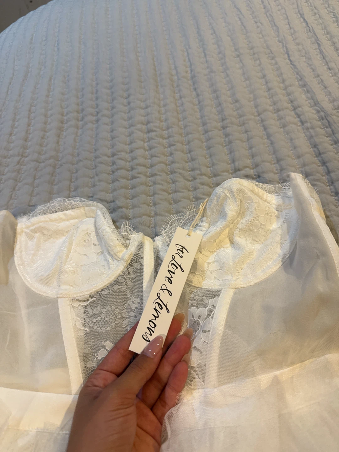 For Love & Lemons Bustier Gown in White - photo 5