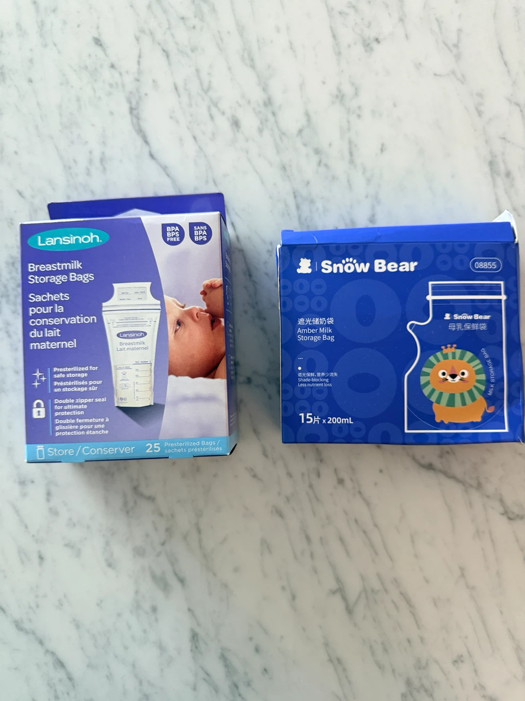 Lansinoh & Snow Bear Breastmilk Storage Bags