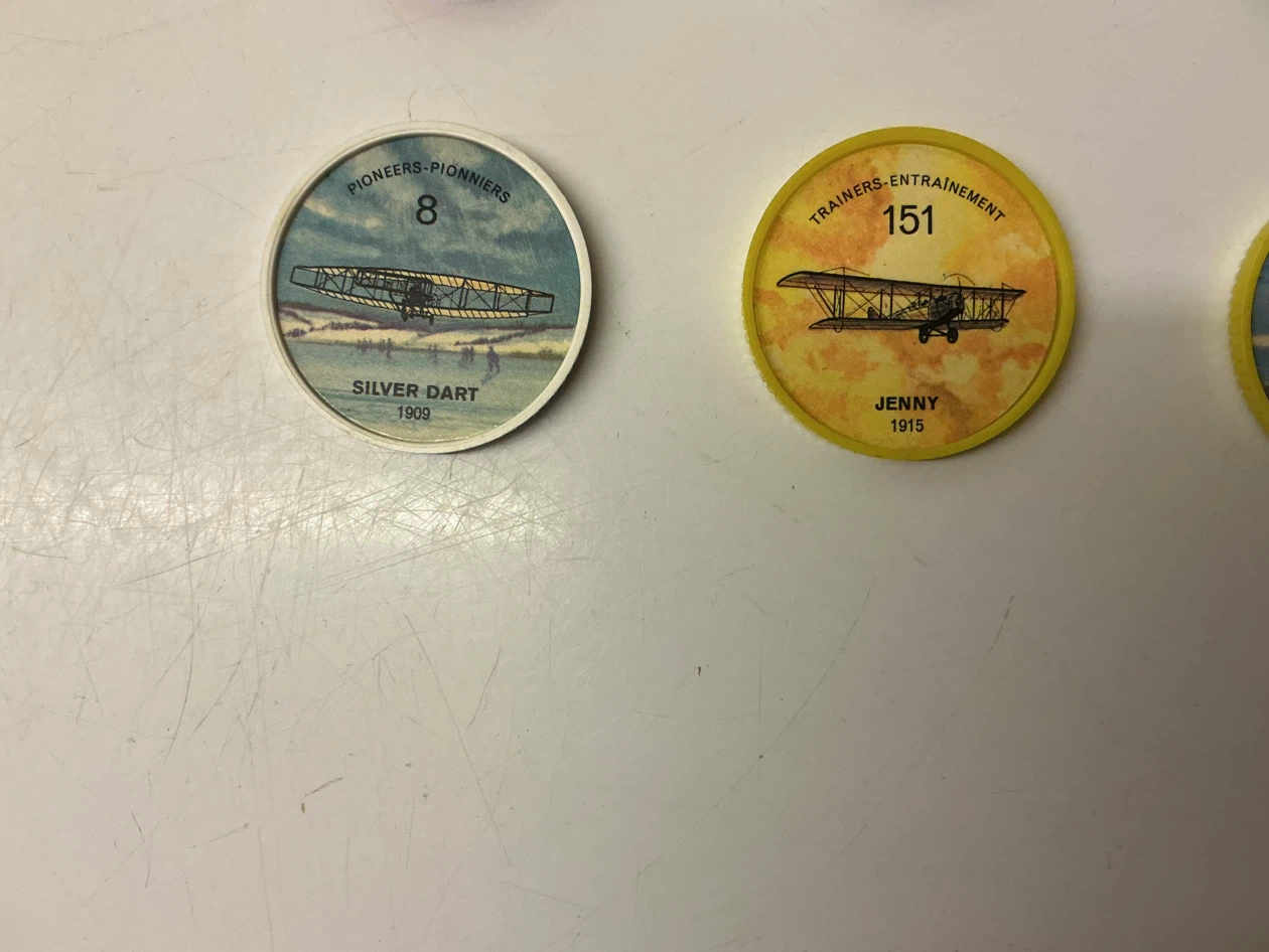 Collection of 6 Vintage Aviation and Jell-O Tokens - photo 2