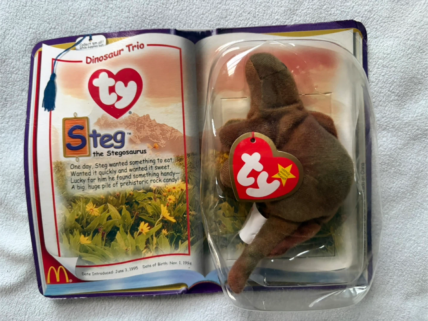 Ty Teenie Beanie Baby “Steg the Stegosaurus” – McDonald’s 2000