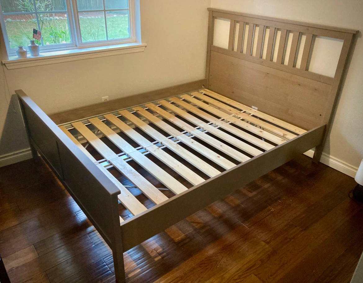 IKEA HEMNES Full bed frame in brown