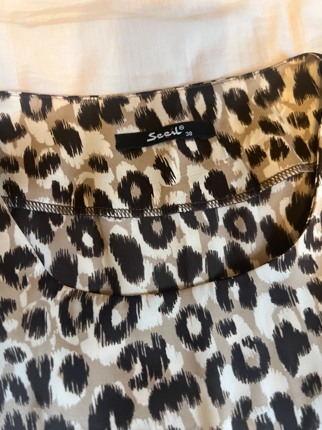 Soall Women's Leopard Print Ruffle Dress Size 38 - photo 2