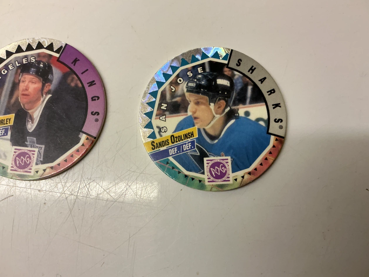 3 NHL POGs - Pat LaFontaine, Marty McSorley, Sandis Ozolinsh - photo 4