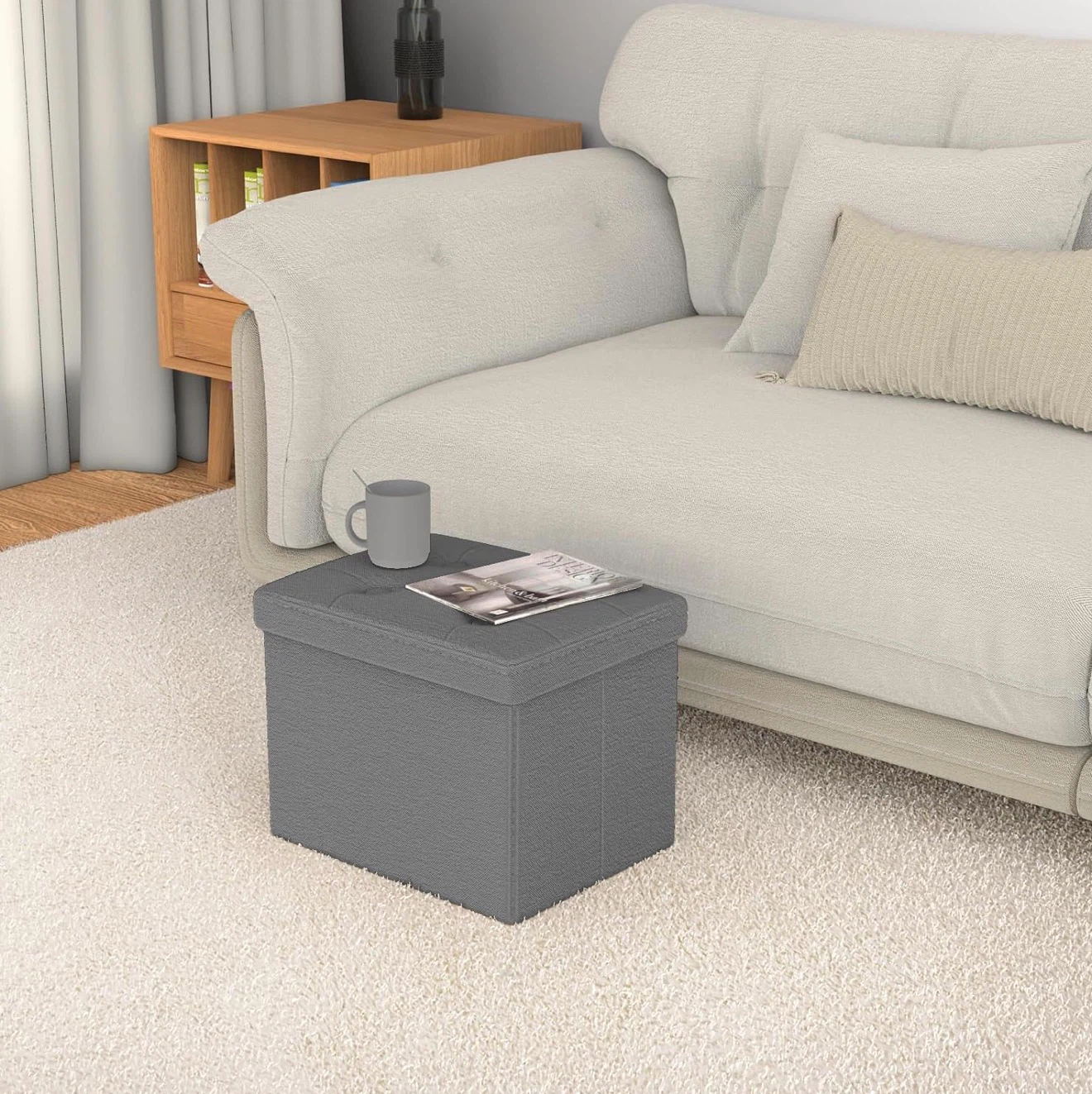 ALASDO Storage Ottoman Footrest - photo 2