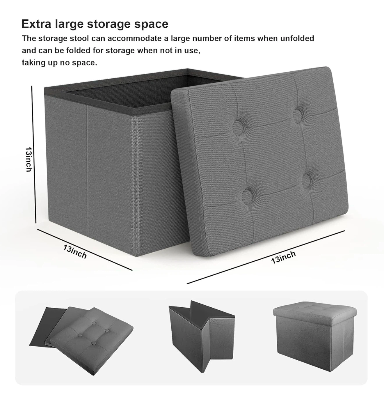 ALASDO Storage Ottoman Footrest - photo 3