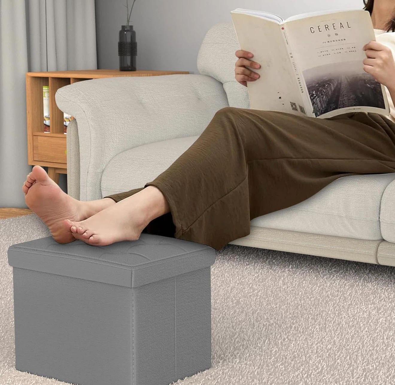 ALASDO Storage Ottoman Footrest - photo 4