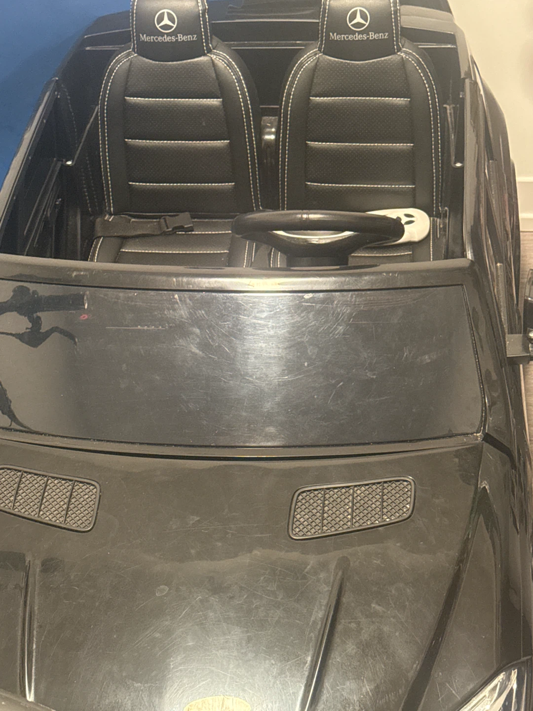 Black Mercedes-Benz Ride-On Car