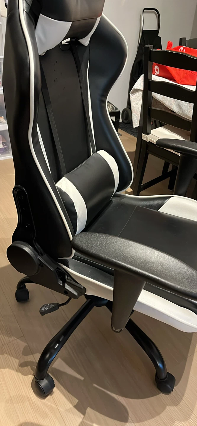 Black and White Gaming Chair - photo 5