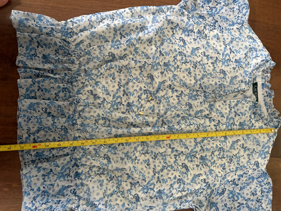 Lauren Ralph Lauren Floral Blouse Size L - photo 4