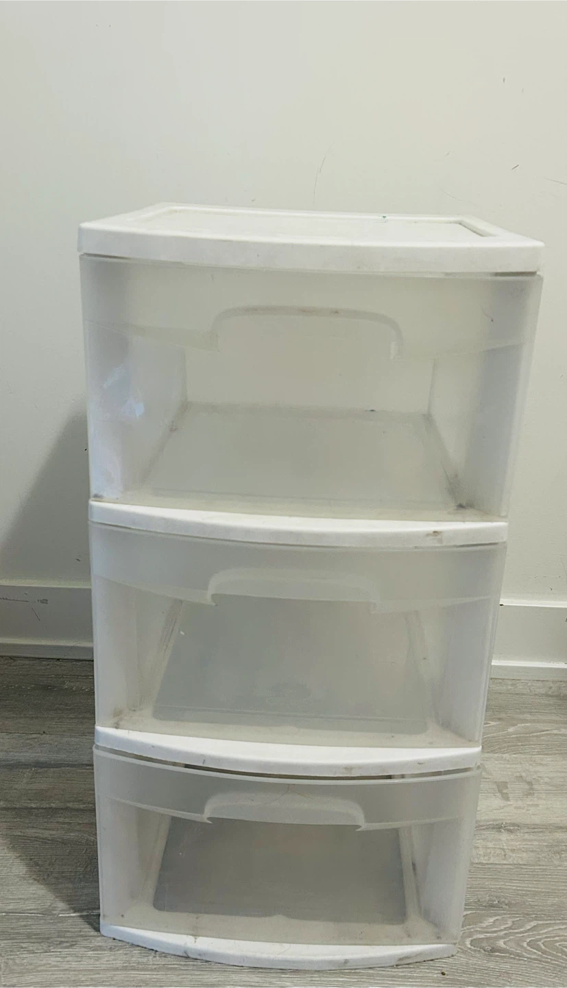 White 3-Drawer Storage Unit
