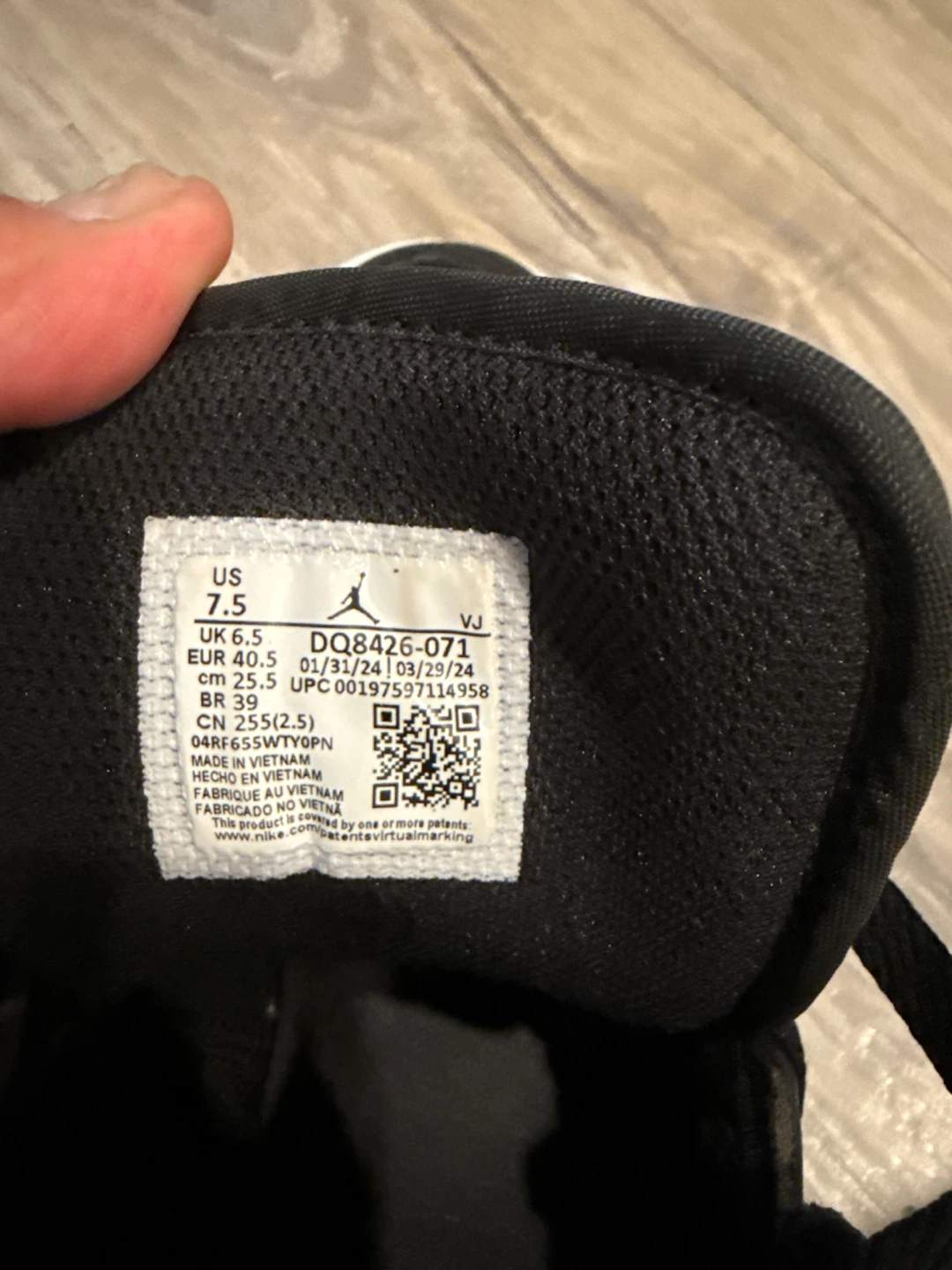 Air Jordan 1 Mid Black Gold Sneakers - photo 3