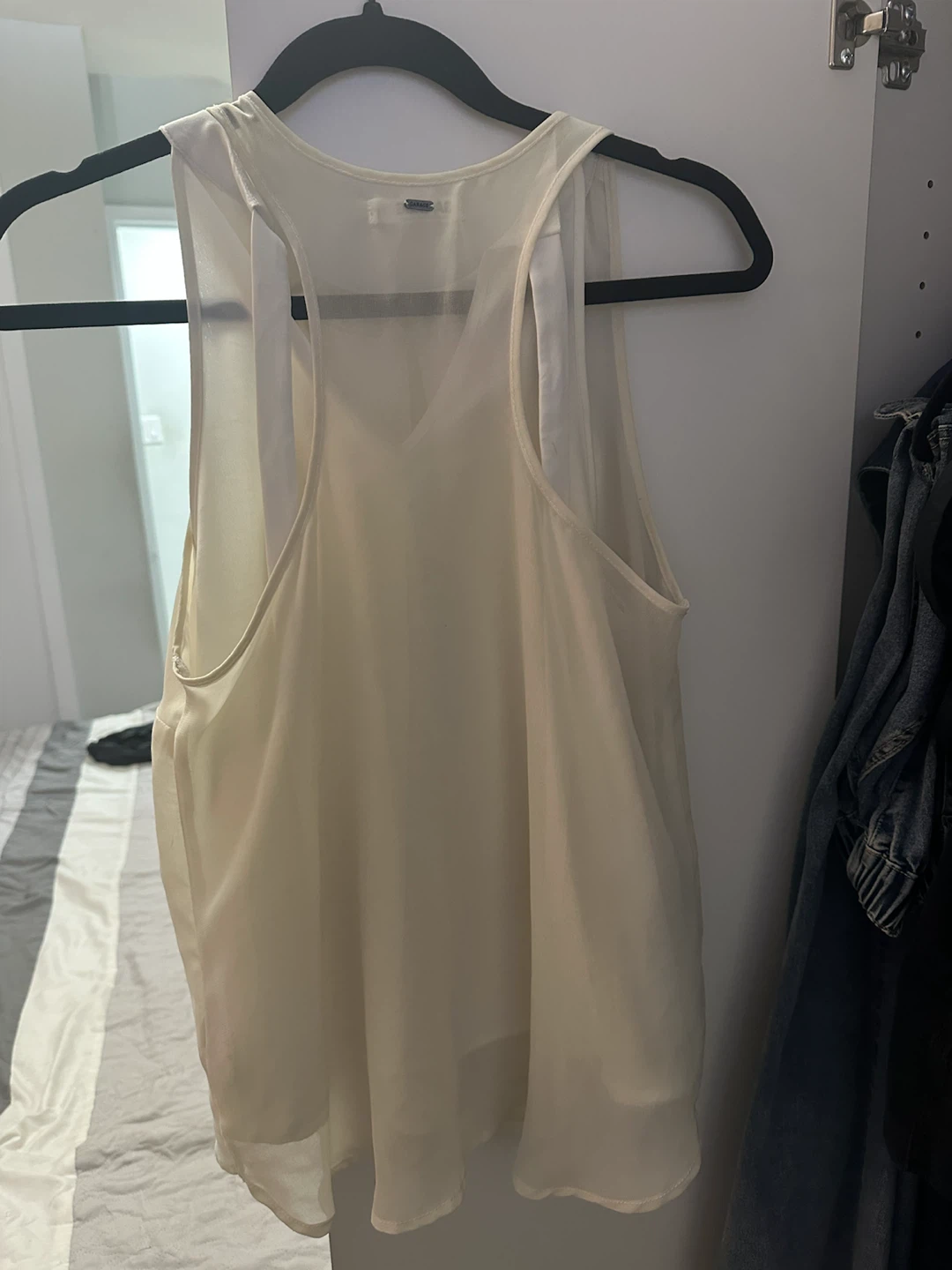 GARAGE Cream Studded Tank Top - photo 2