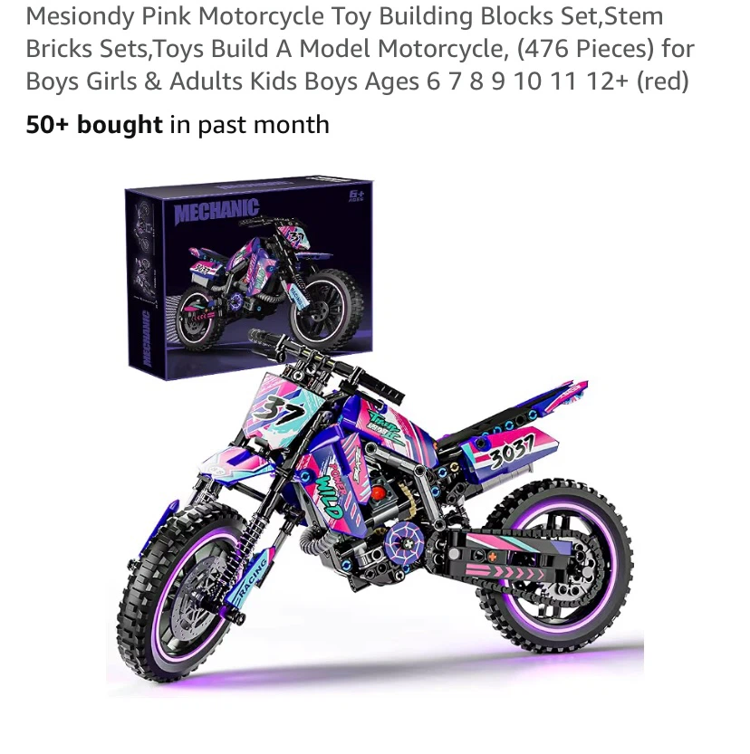 New Building Blocks Motorcycle
