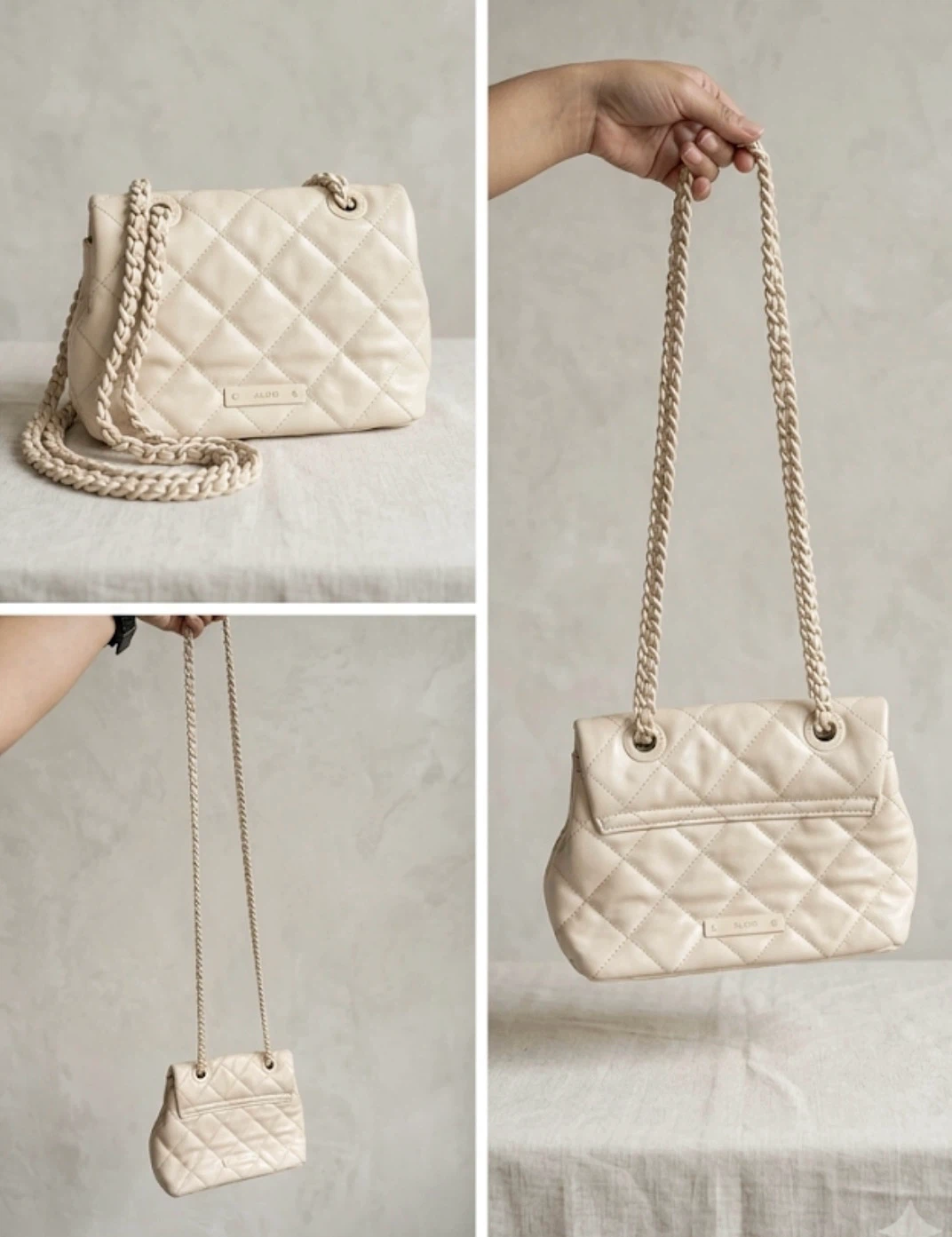pre loved ALDO Quilted Chain Shoulder Bag - photo 2