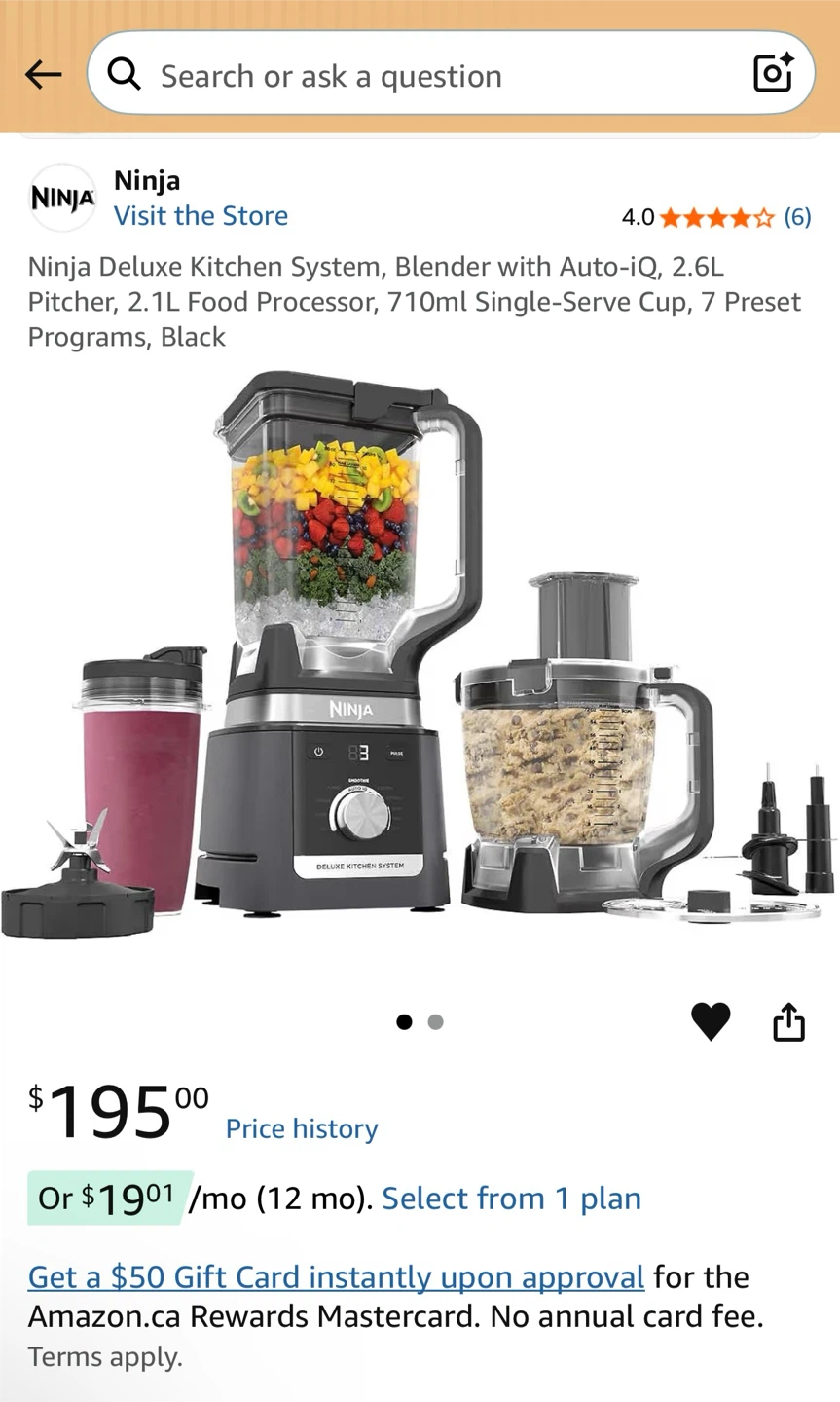 Ninja Deluxe Kitchen System Blender Food Processor - photo 3