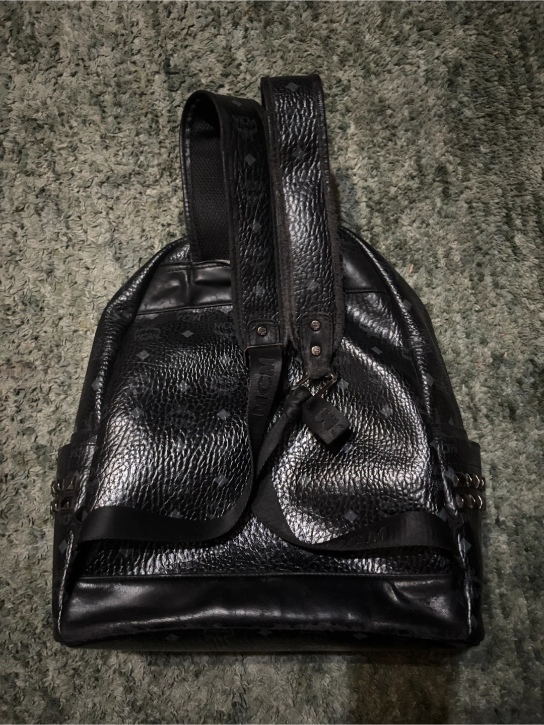 MCM Black Monogram Backpack - photo 3