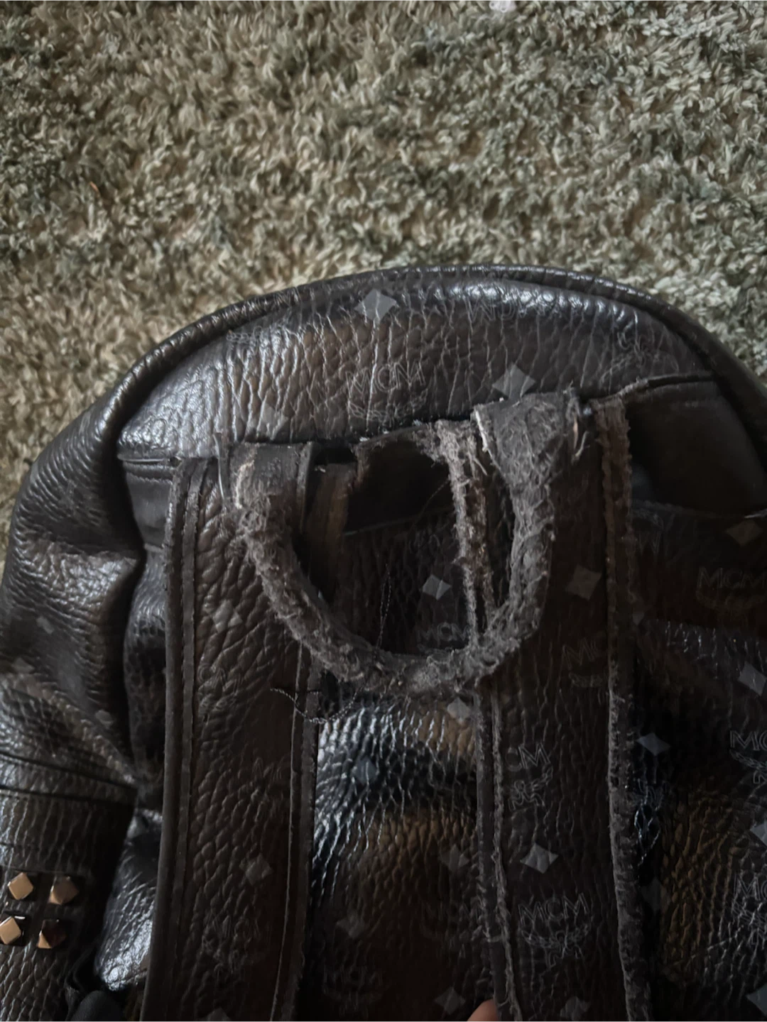MCM Black Monogram Backpack - photo 5