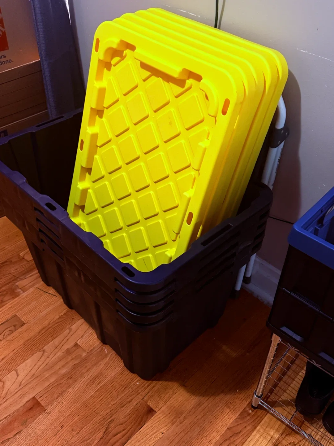 5 HDX 27‑Gallon Tough Storage Bins Early Pickup Discount