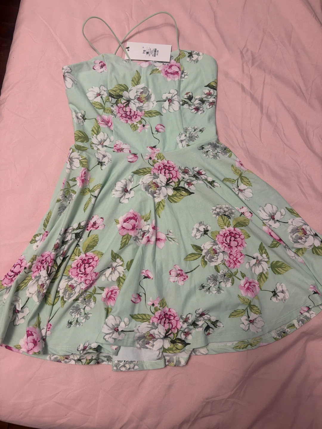 Mint Green Floral Sundress