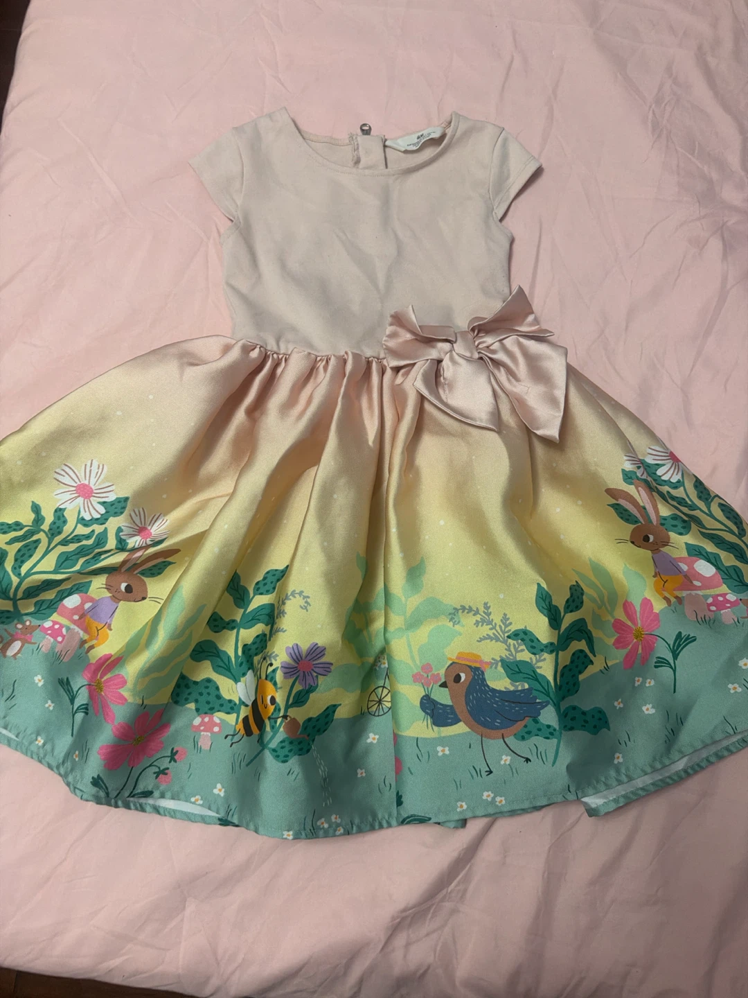 H&M Kids Dress with Bunny & Bird Print