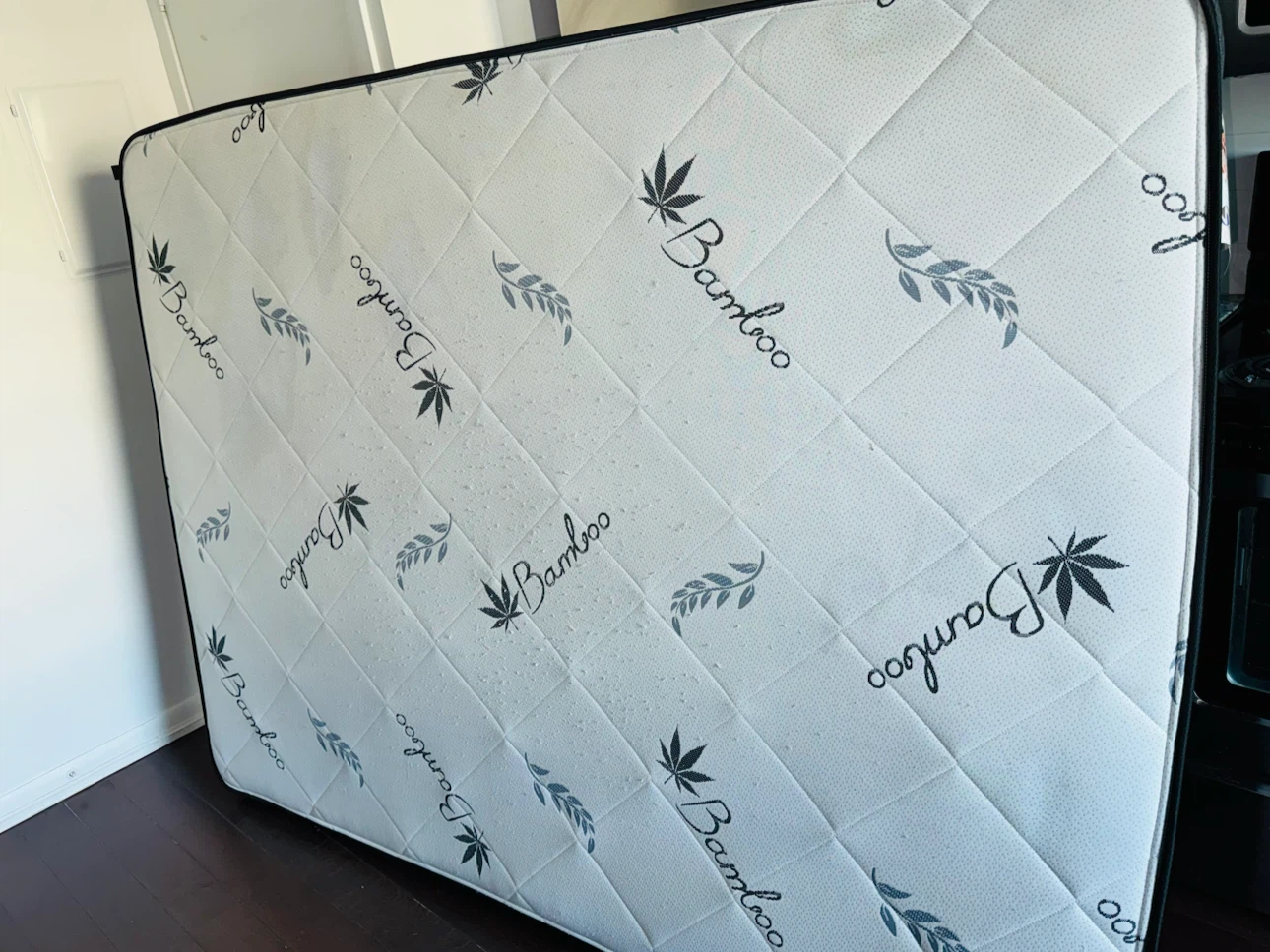 Queen Size Bed Frame with Headboard + Box Spring - photo 5