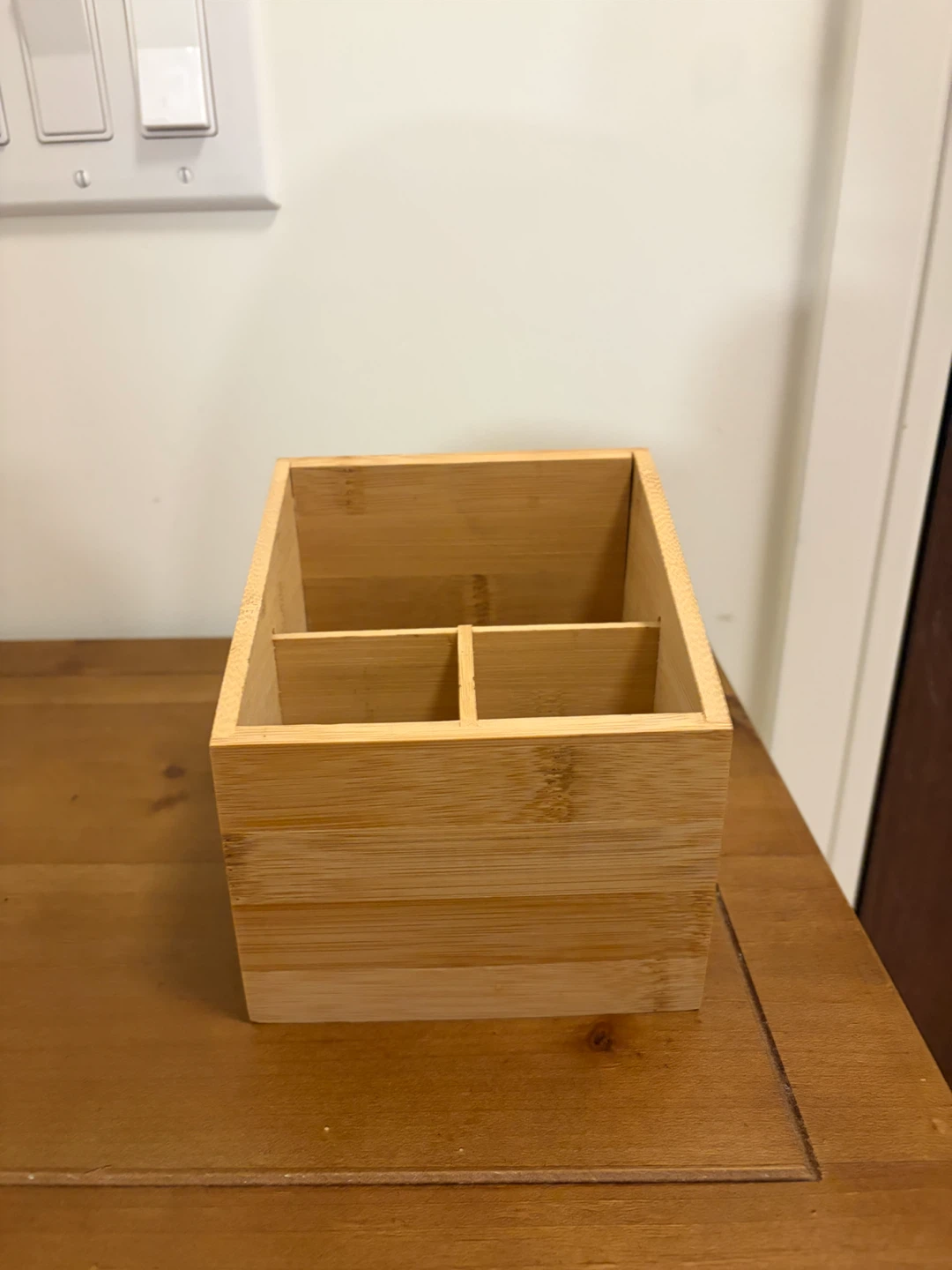 Bamboo Desk Organizer Caddy